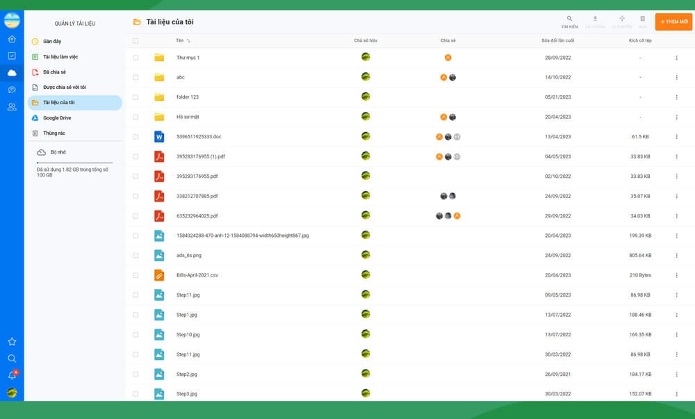 Hỗ trợ quản lý tài liệu trực tuyến