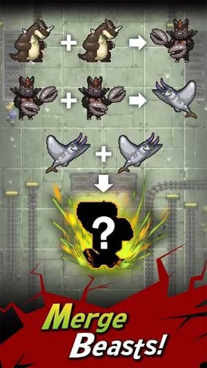 Hợp nhất quái vật để tạo ra một quái thú hùng mạnh hơn