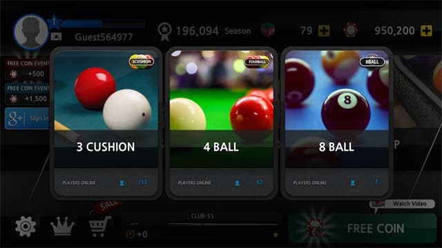 World Championship Billiards Android có nhiều chế độ chơi đa dạng và hấp dẫn