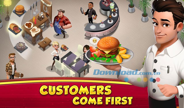 Phục vụ khách hàng những món ăn thật ngon