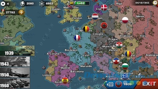 World Conqueror 3 cho iOS tích hợp bản đồ thế giới