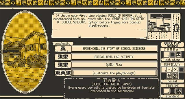 World of Horror mới nhất cải tiến hệ thống timeline, cấp độ khó và bổ sung nhiều nội dung đáng chú ý