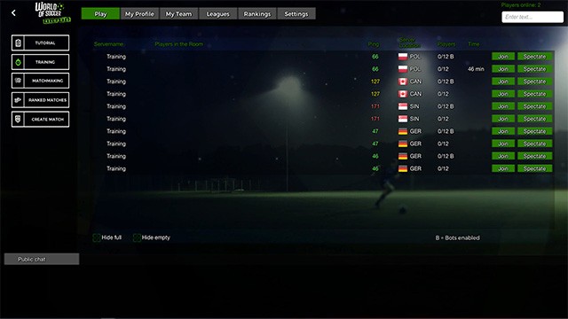 Chinh phục các giải đấu lớn nhỏ trong game World of Soccer Reloaded