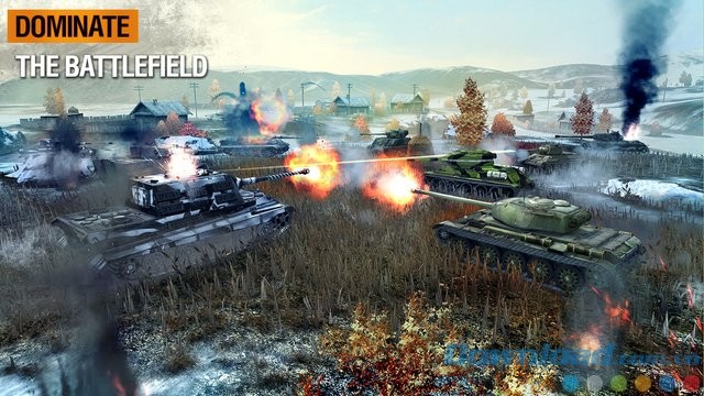 Bắn tăng trên chiến trường đẫm máu