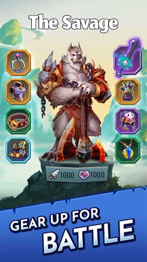 Cung cấp cho anh hùng những trang bị mạnh mẽ trước khi bước vào trận chiến