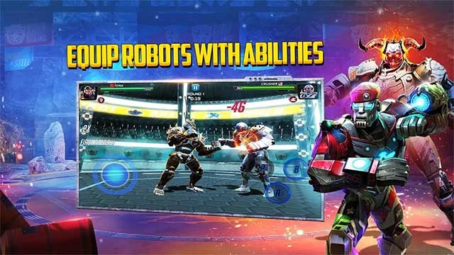 Hạ gục đối thủ và thu thập phần thưởng để tăng cường sức mạnh cho võ sĩ của bạn