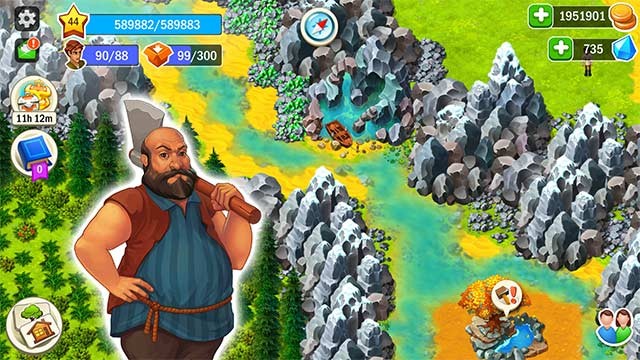 Khai thác tài nguyên, tiềm năng và tìm kiếm kho báu ẩn trong Worlds Builder game