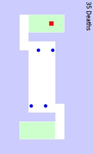 Worlds Hardest Game có lối chơi rất khó