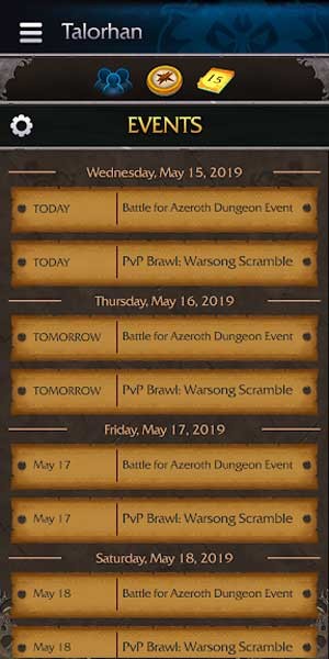 Lên kế hoạch cho các sự kiện sắp tới