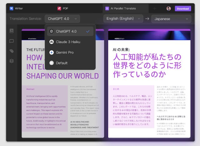 Dịch văn bản một cách nhanh chóng