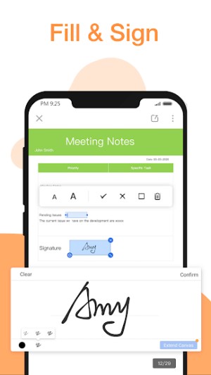 Điền và ký lên trang PDF