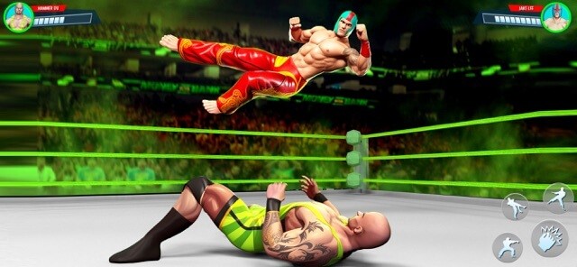 Tham gia trận chiến với các đô vật mạnh mẽ trong game Wrestling Games Revolution 3D