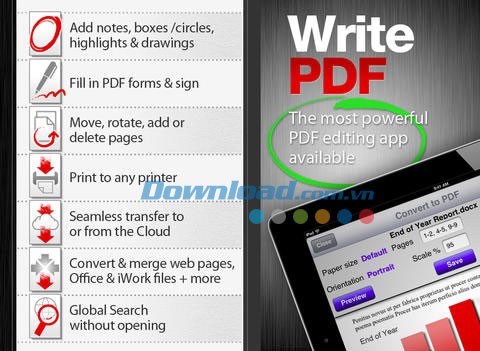 WritePDF for iPad
