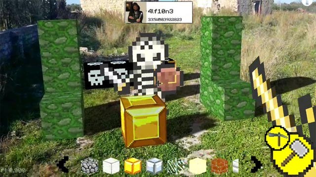 Bạn có thể săn quái, đào vàng, hay xây dựng trong WrldCraft