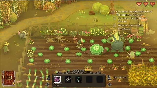 Thu thập, trồng và chế tạo các loài thực vật kỳ lạ để chế tạo thuốc ma thuật