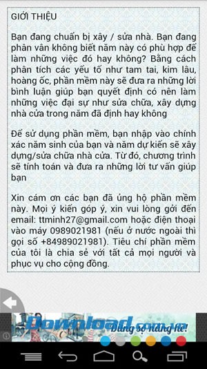 Xem tuổi xây nhà for Android