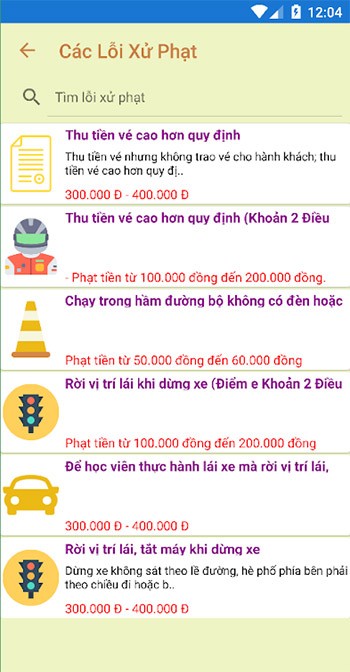 Lỗi vi phạm