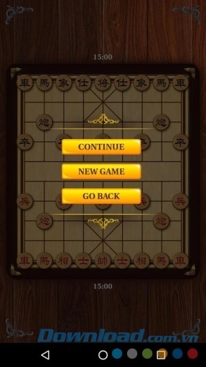 Giao diện điều khiển của Xiangqi Classic Chinese Chess cho Android