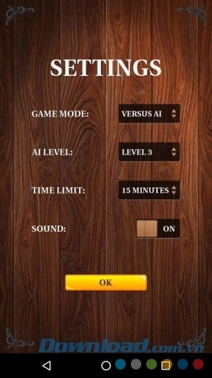Thiết lập cấu hình Xiangqi Classic Chinese Chess cho Android