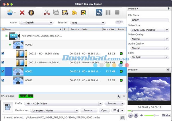 Xilisoft Blu-ray Ripper for Mac