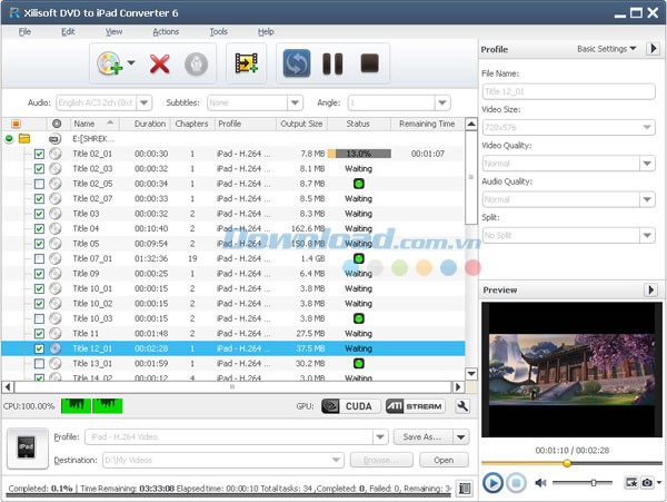 Xilisoft DVD to iPad Converter