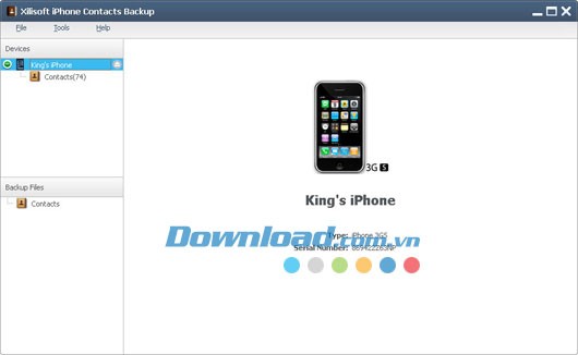 Xilisoft iPhone Contacts Backup