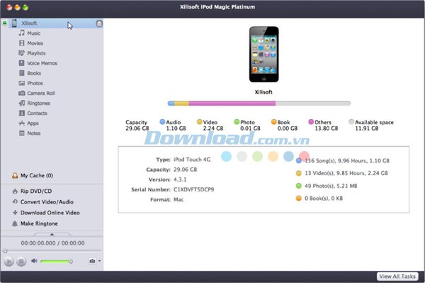 Xilisoft iPod Magic Platinum cho Mac