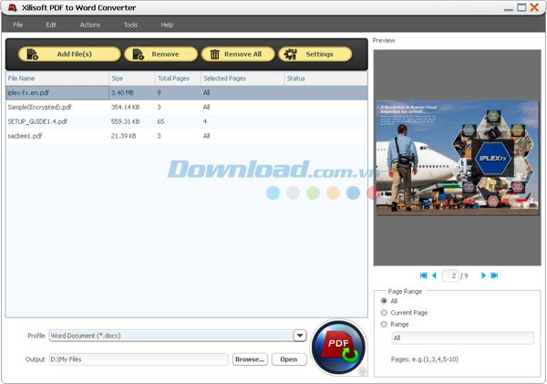 Xilisoft PDF to Word Converter