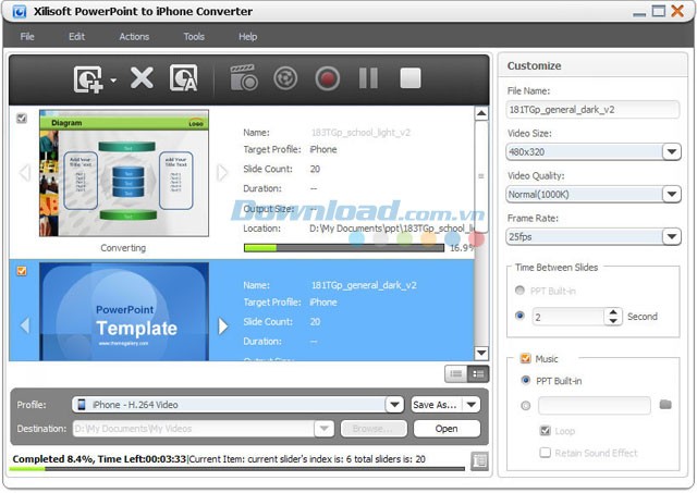 Xilisoft PowerPoint to iPhone Converter