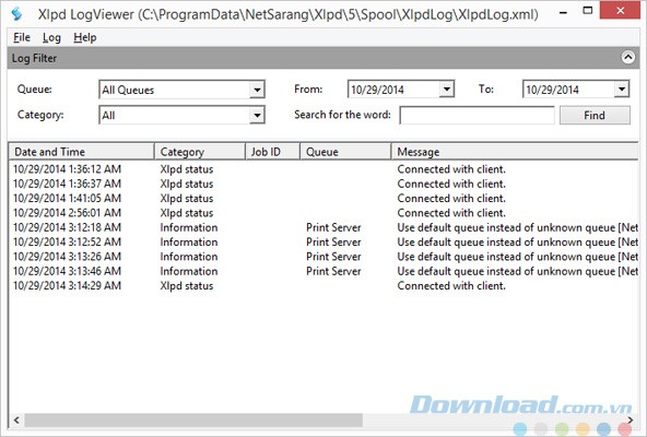 Ghi lại các hoạt động in ấn
