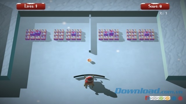 Hỗ trợ ông già Noel hoàn thành nhiệm vụ thu thập quà trong game Xmas Brickout cho máy tính