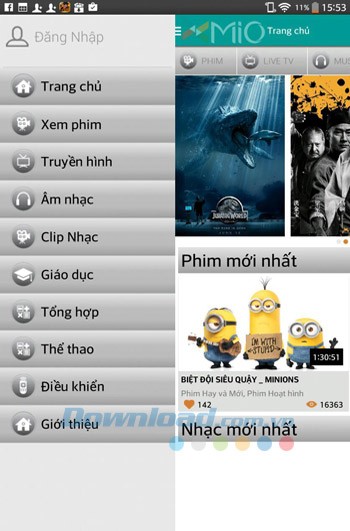 Danh mục chính của xMio