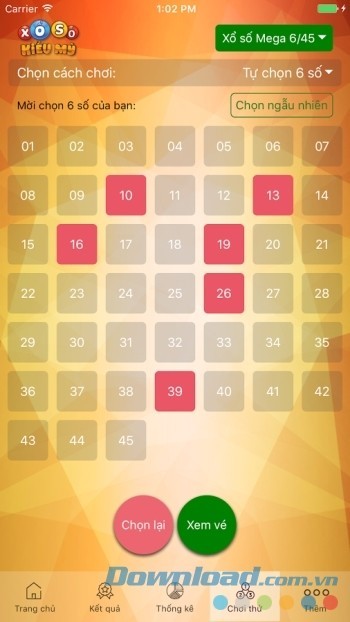 Chơi thử Vietlott Mega 6/45, Vietlott Max 4D