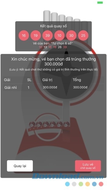 Danh sách kết quả Vietlott từng kỳ quay thưởng