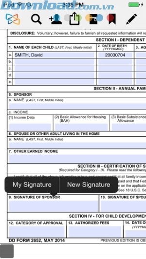 Điền vào biểu mẫu nhanh chóng