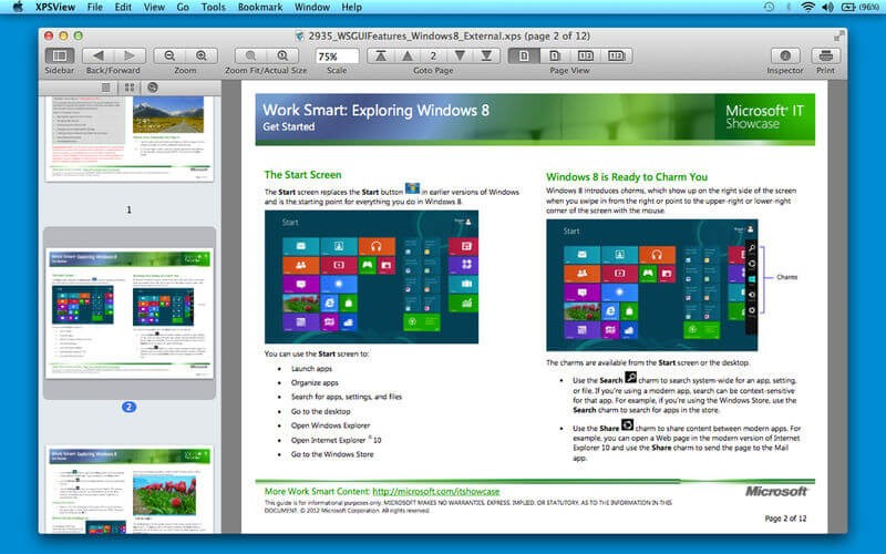 Ứng dụng đọc tài liệu điện tử XPSViewer cho Mac