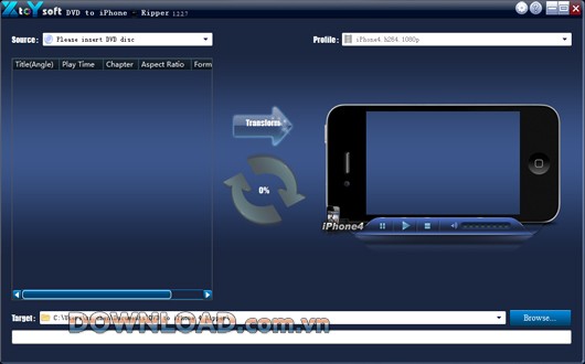 XtoYsoft DVD to iPhone Ripper