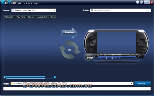 XtoYsoft DVD to PSP Ripper