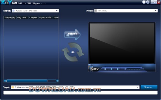 XtoYsoft DVD to WMV Ripper