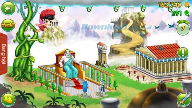 Giao diện game Xứ sở thần thoại