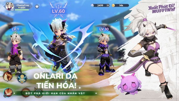 Onlari Da tiến hóa - Đột phá giới hạn của nhân vật