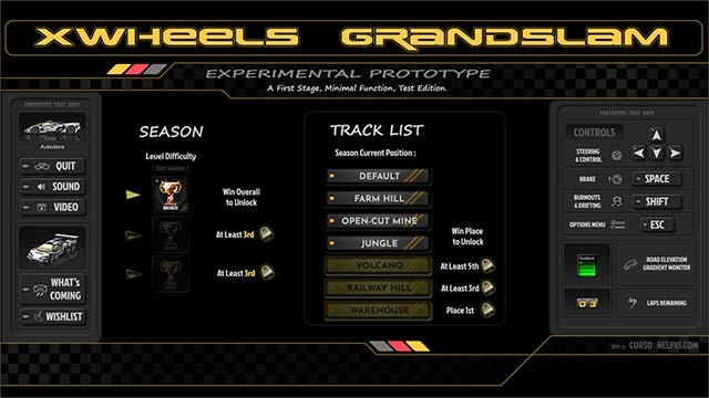 Mở khóa các đường đua, xe đua, mùa giải mới khi bạn tiến bộ trong game