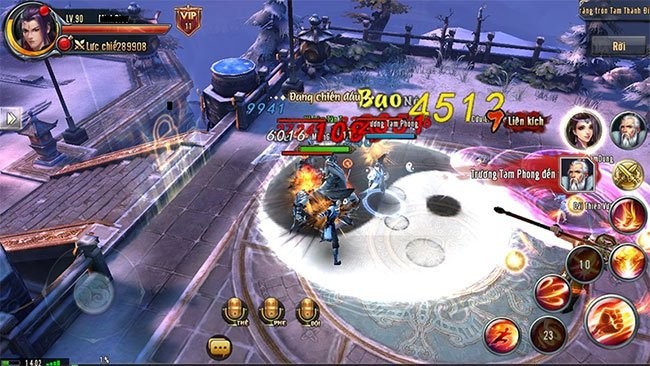 PK liên server trong game Y Thien 3D