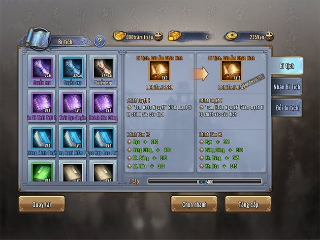 Bi tịch cường hóa nhân vật