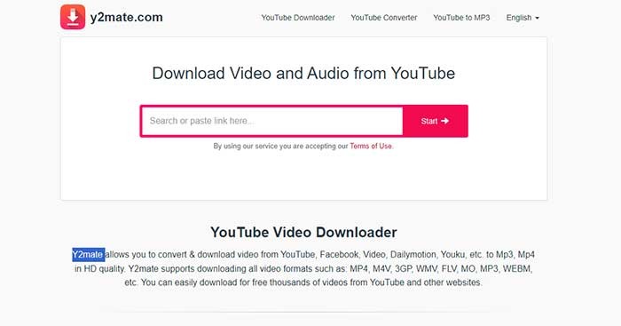 Y2mate giúp bạn tải video và audio MP3 trên YouTube và nhiều trang web khác