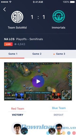 Cập nhật tỉ số