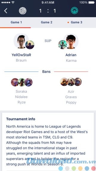 Theo dõi giải đấu