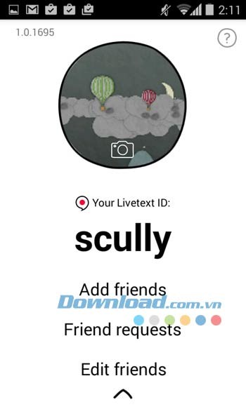 Tài khoản cá nhân của bạn trên Yahoo Livetext