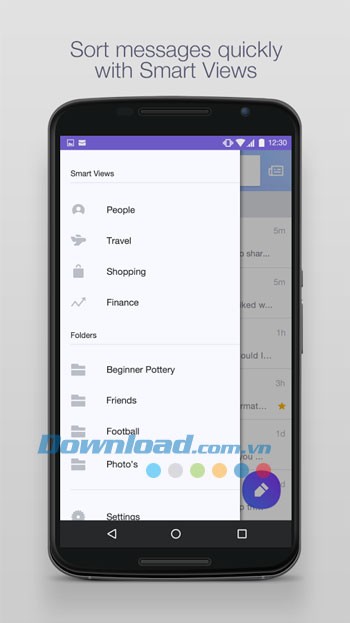 Chế độ xem thông minh của Yahoo Mail cho Android