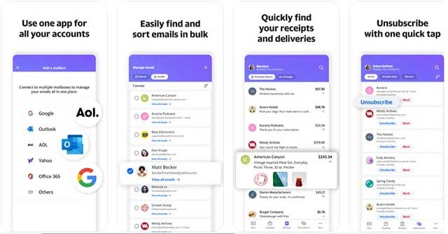 Giao diện Yahoo! Mail hiện đại và cải tiến trên di động